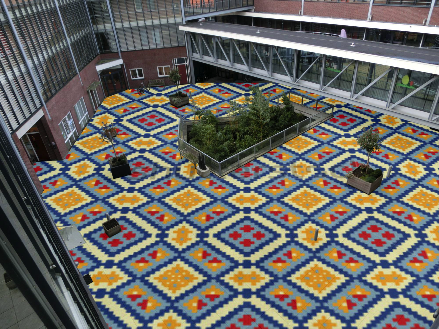 moziek vloer senoirencomplex VGTO